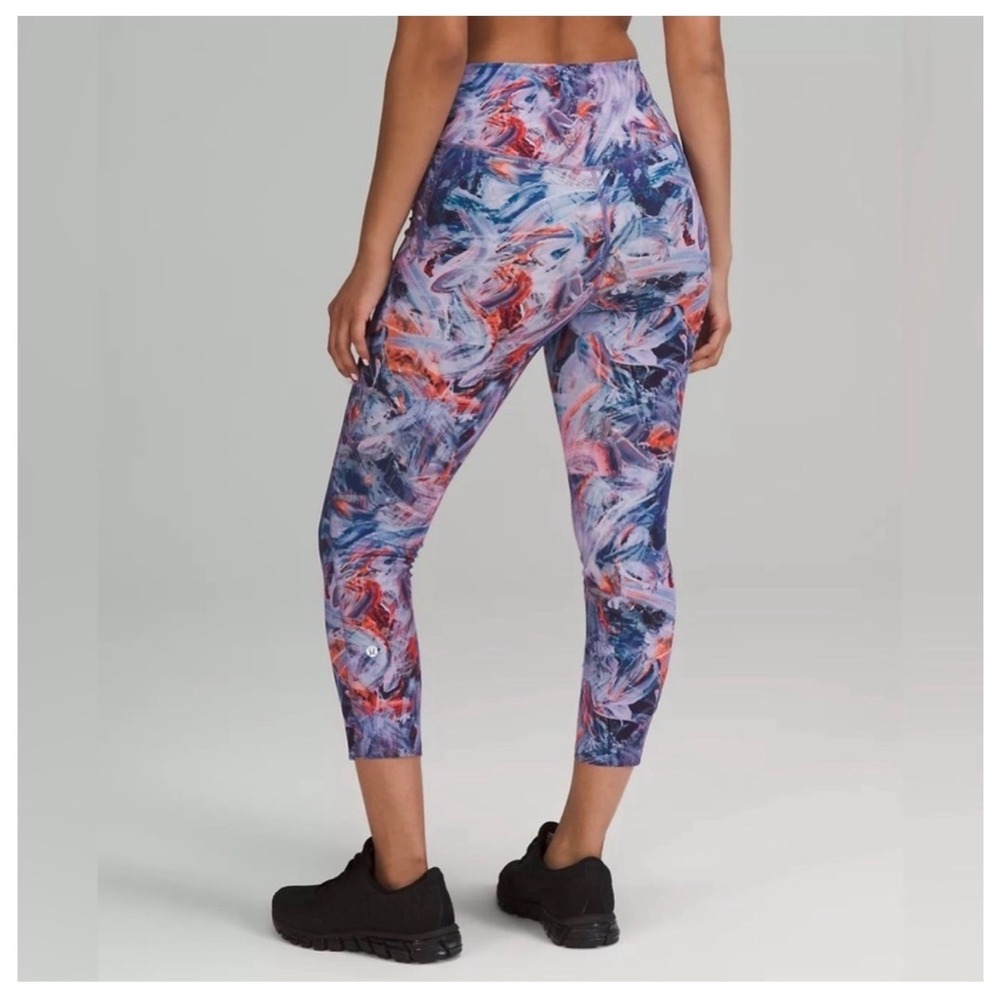 LULULEMON Nulux Run Tight 25" Multicolor Size 12 NEW Active Workout Gym Running